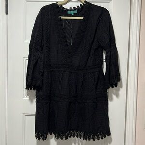 Melissa Odabash Victoria Black Kaftan Cover up